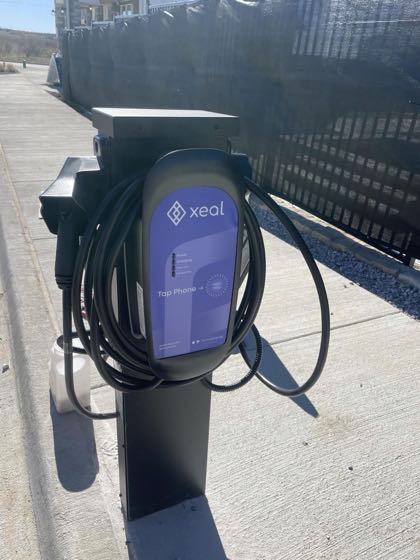 EV charger at Avilla Boat Club