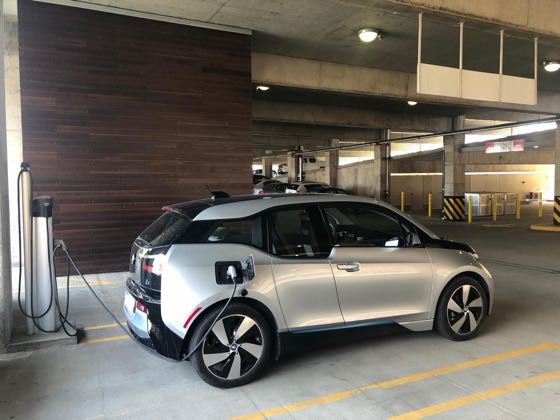 EV charger at Intermodal Parking Ramp