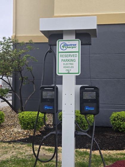 EV charger at Fairfield Inn by Marriott