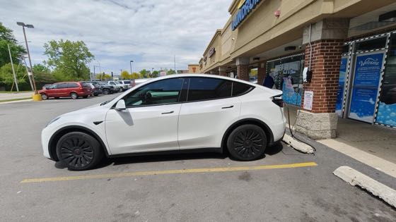 EV charger at Express Laundromat