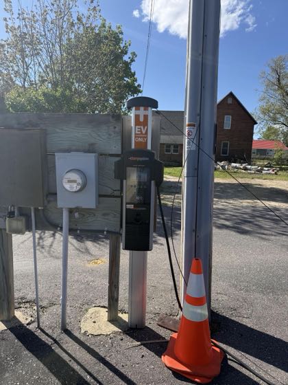 EV charger at Gunderson Hospital