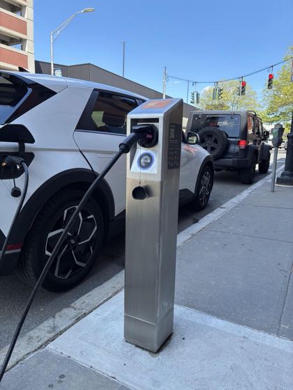 EV charger at 50 Warburton Ave