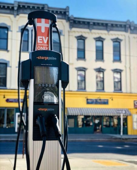 EV charger at Park and Shop Lot