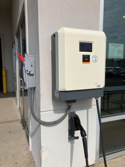 EV charger at Liberty Nissan