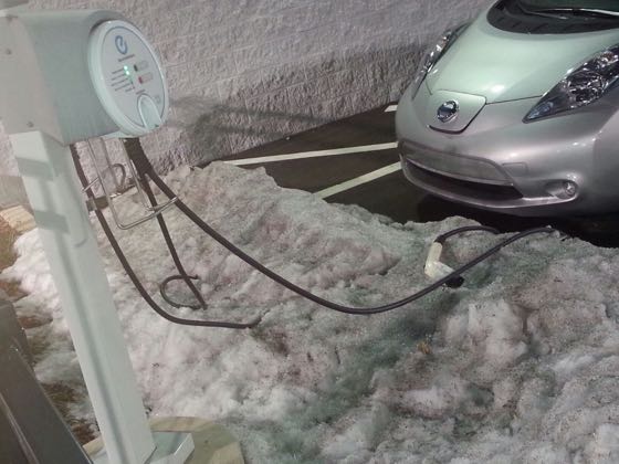 EV charger at Faulkner Nissan