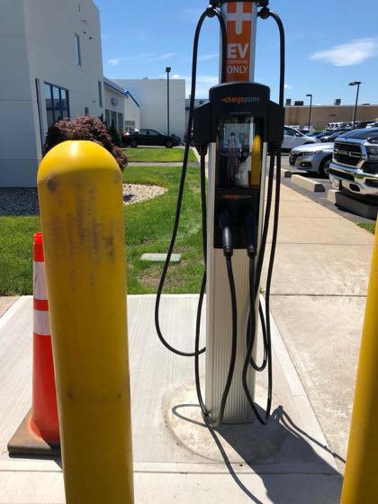 EV charger at Lia Honda of Enfield
