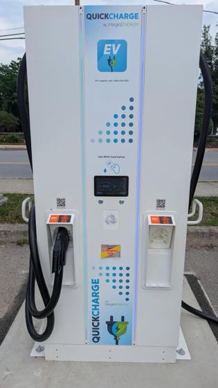 EV charger at Milestone Square