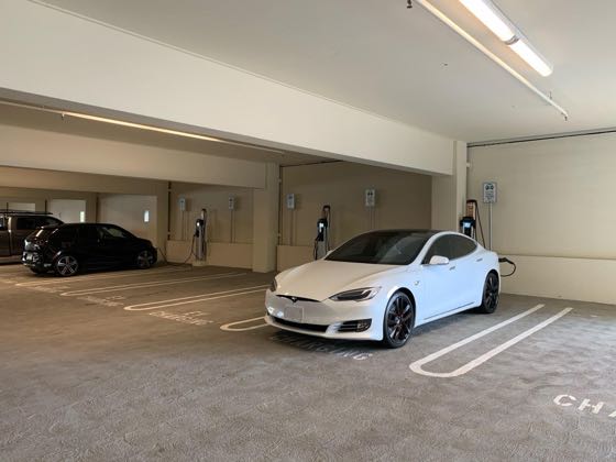 EV charger at Old Towne West Parking Structure