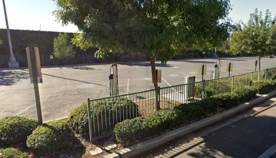EV charger at UC Riverside - Parking Lot 1
