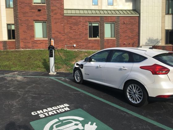 EV charger at Skidmore College - Sussman