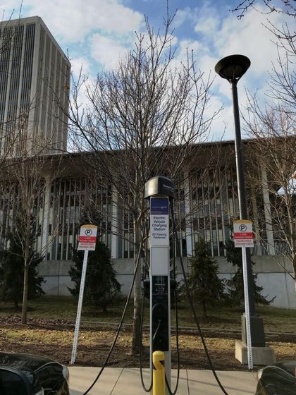 EV charger at University at Albany - Visitor Parking