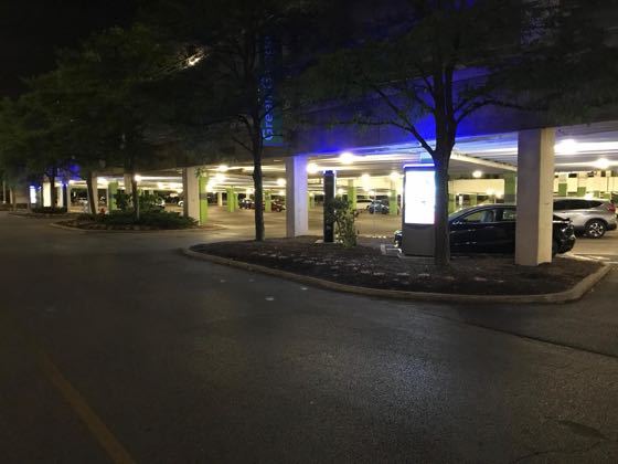 EV charger at Westfield Old Orchard - Parking Garage