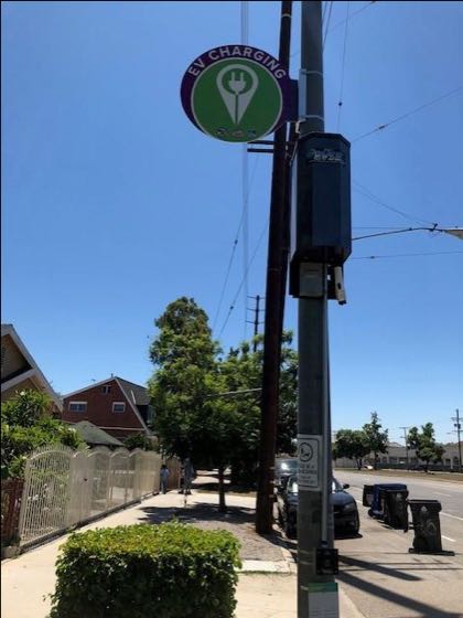 EV charger at Eagle Rock Blvd Parking/Charging