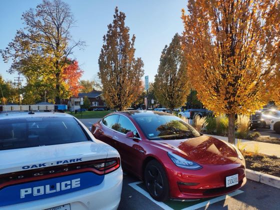 EV charger at Village of Oak Park