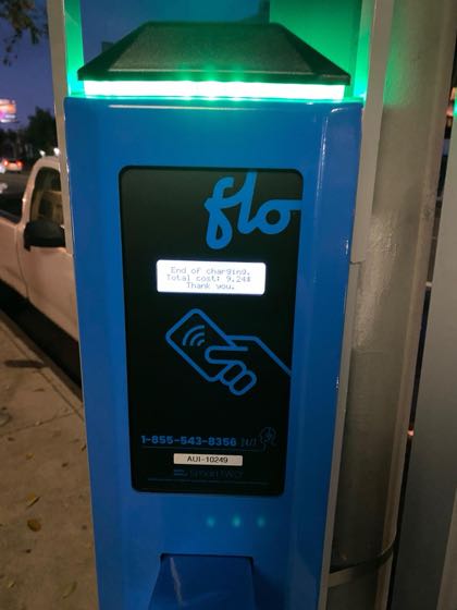 EV charger at 607 S Western Ave Parking
