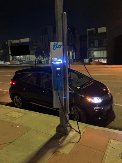 EV charger at Foothill Blvd Parking/Charging