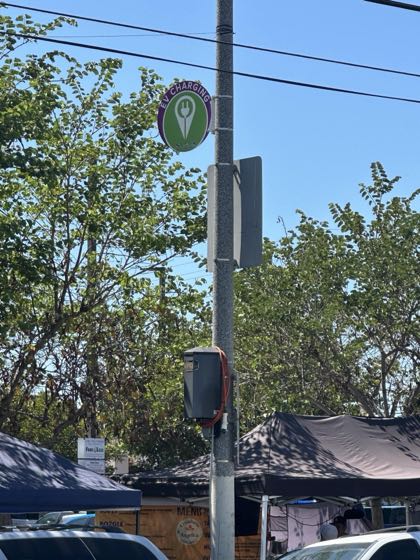 EV charger at Fries Ave Parking