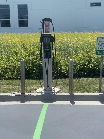 EV charger at Stryker Sage ChargePoint