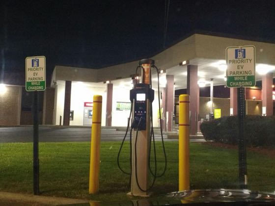 EV charger at Ulster Savings Bank