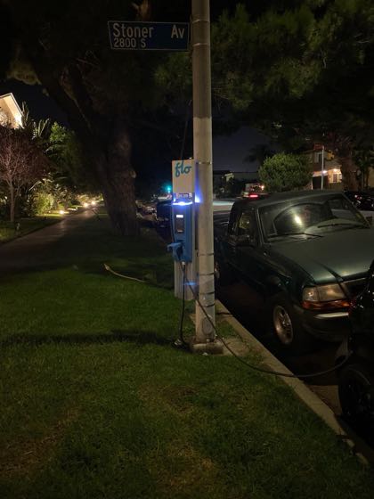 EV charger at National Blvd Parking/Charging