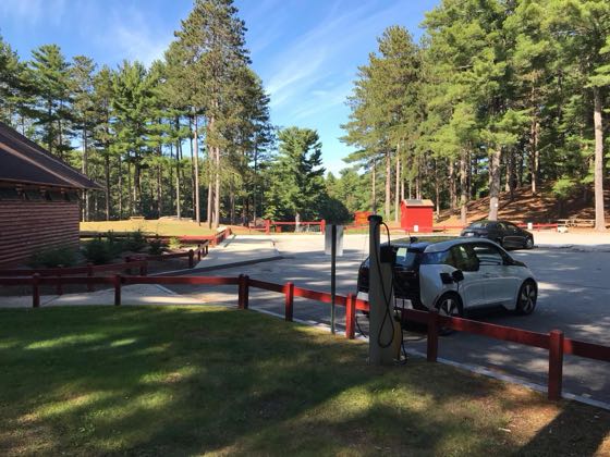 EV charger at Pulaski State Park / Beach