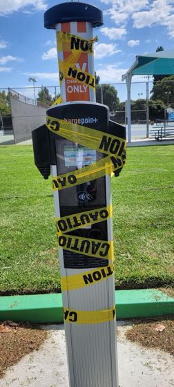 EV charger at Independence Park - Skate Park