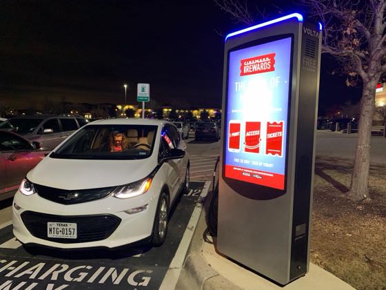 EV charger at Cinemark 14