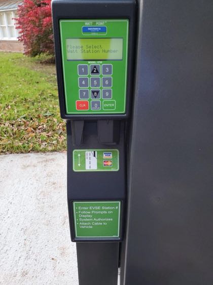 EV charger at Town of Vernon Senior Center