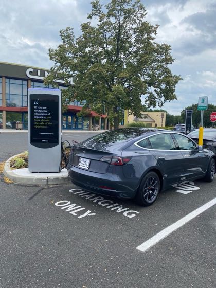 EV charger at Cinemark 12 Hazlet