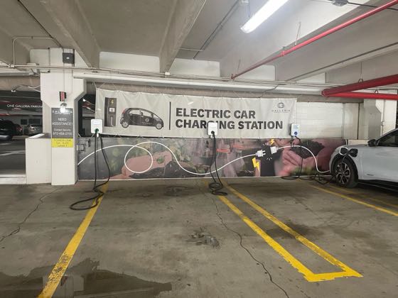 EV charger at One Galleria Office Towers