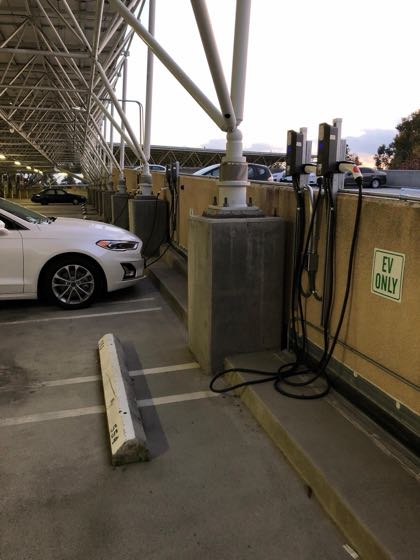 EV charger at Caltech - North Wilson Garage #1