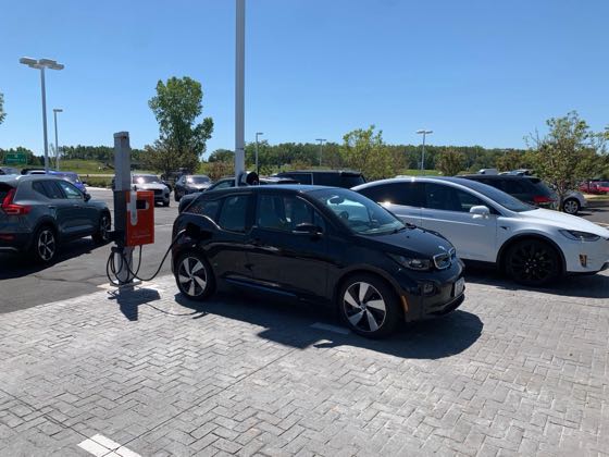 EV charger at Bergstrom Premier Motorcars