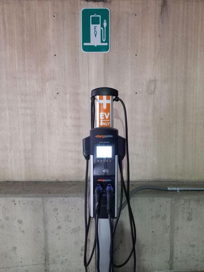 EV charger at East Court Street Parking