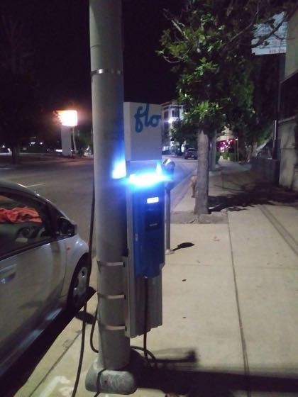 EV charger at Burbank Blvd Parking