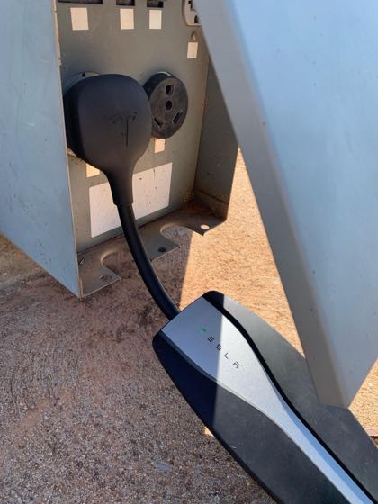 EV charger at Wichita Bend RV Park