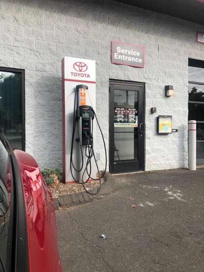 EV charger at Lynch Toyota