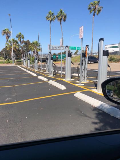 EV charger at Oceanside Park and Ride
