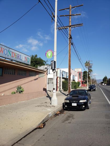 EV charger at Van Nuys Blvd Parking/Charging