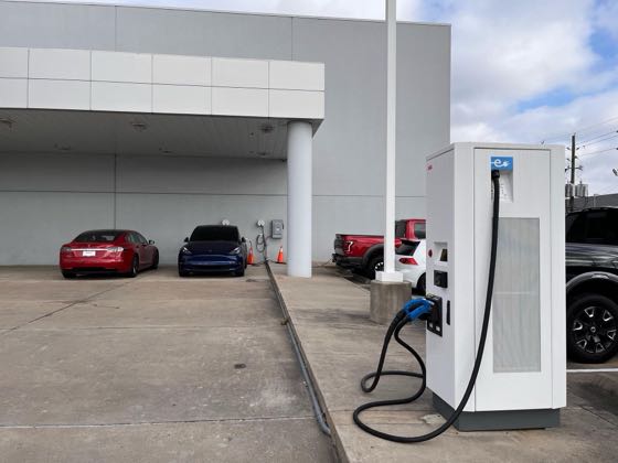 EV charger at Mossy Nissan