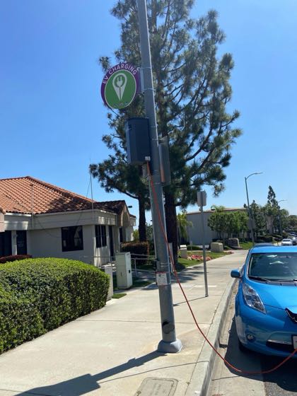EV charger at Corbin Ave Parking