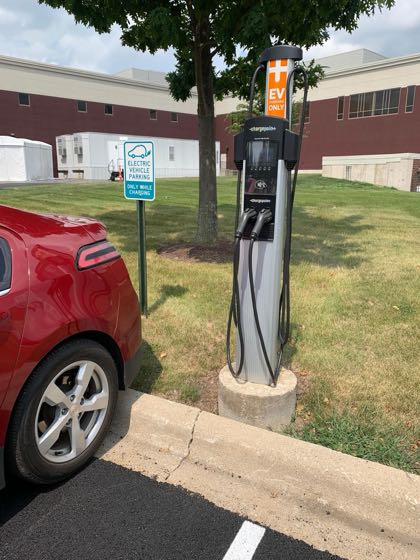 EV charger at Northwestern Medicine Kishwaukee Hospital - South