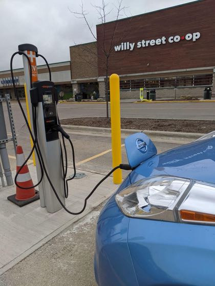 EV charger at Willy Street Co-op North