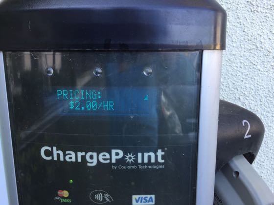 EV charger at Ralston Courtyards