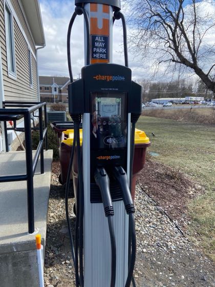 EV charger at Hoff Jewelers