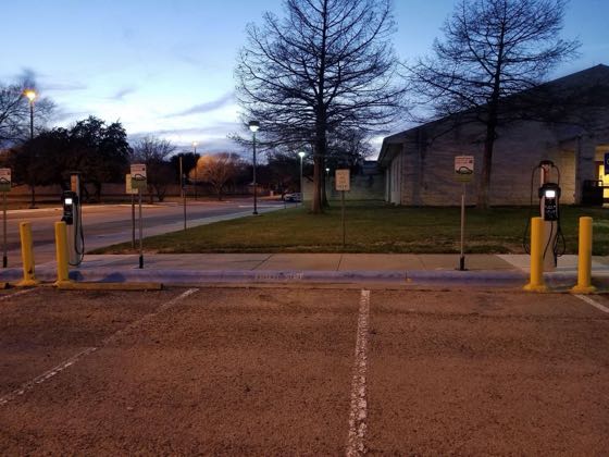 EV charger at Austin Community College