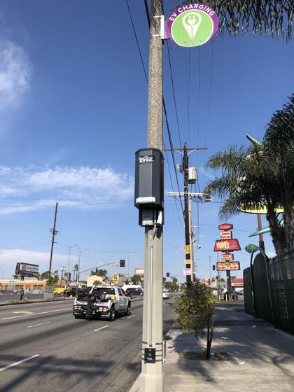 EV charger at Florence Ave Parking