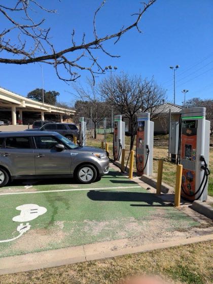 EV charger at Austin High School