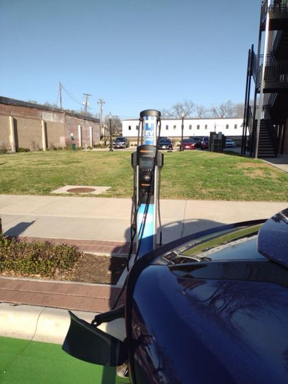 EV charger at Downtown Parking