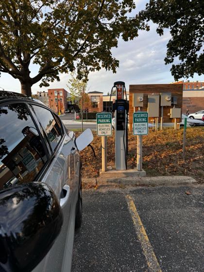 EV charger at Green Street - Surface Parking Lot