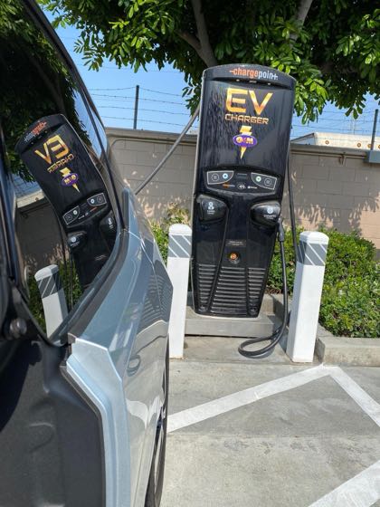 EV charger at Chevron